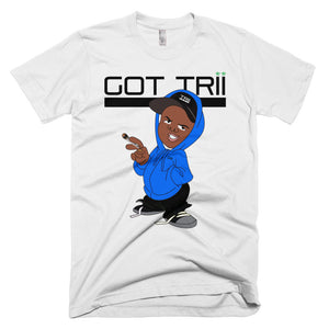 Kahill Got Trii (blue) - Short-Sleeve T-Shirt
